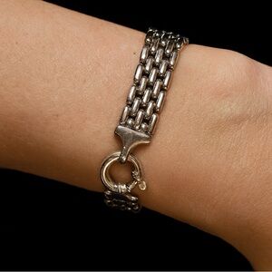 Vintage Silver Chain Bracelet